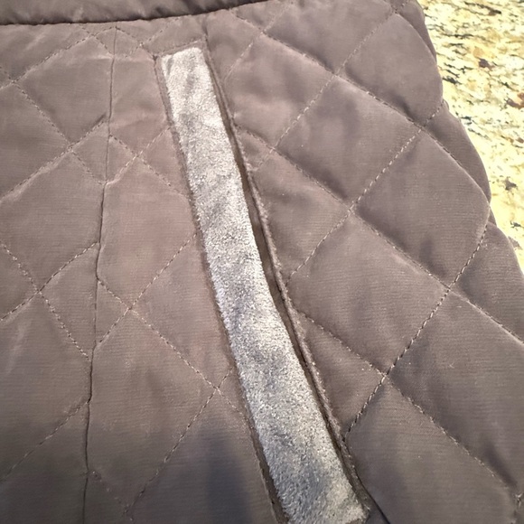 Nautica quilted brown removable hoodie coat zip snaps pockets SZ LG - Picture 6 of 13